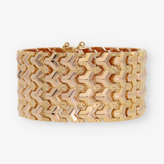 Pulsera semirrÃ­gida en oro 18kt