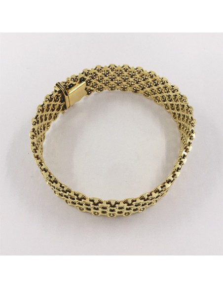 Pulsera ancha en oro 18kt