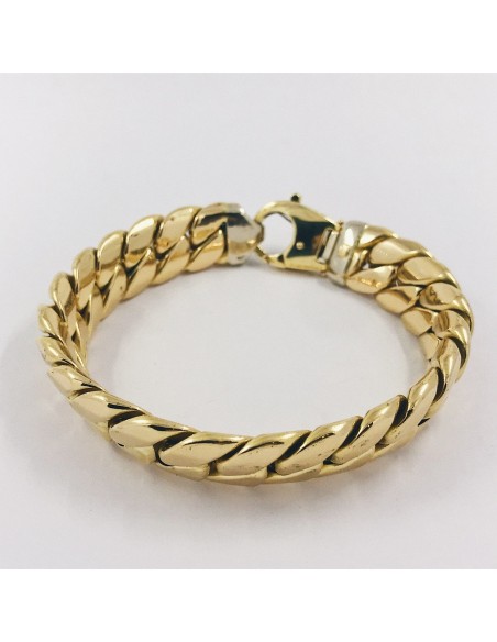 Pulsera barbada en oro 18kt