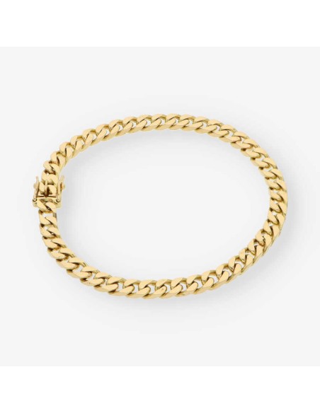 Pulsera barbada en oro 18kt