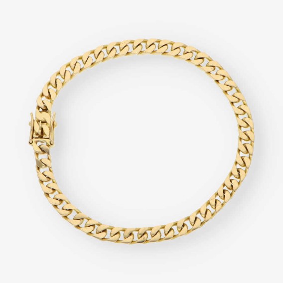 Pulsera barbada en oro 18kt