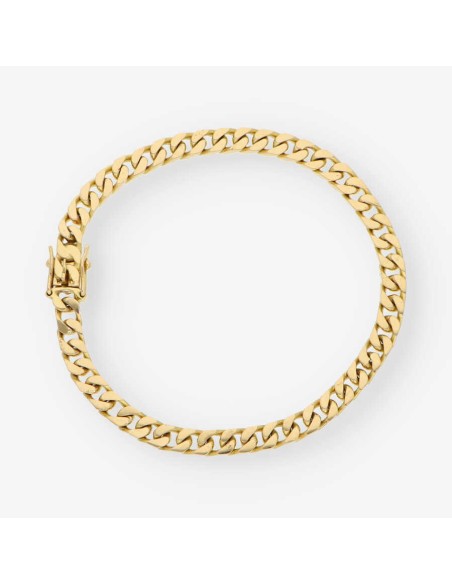 Pulsera barbada en oro 18kt