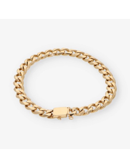 Pulsera barbada en oro 18kt