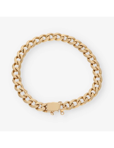 Pulsera barbada en oro 18kt