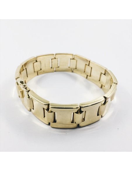 Pulsera articulada en oro