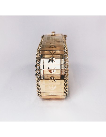 Pulsera de placas en oro 18kt