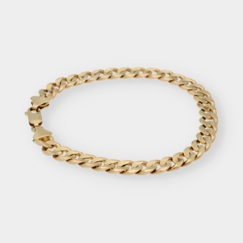 Pulsera barbada en oro 18kt 2