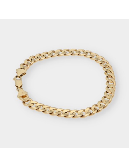 Pulsera barbada en oro 18kt