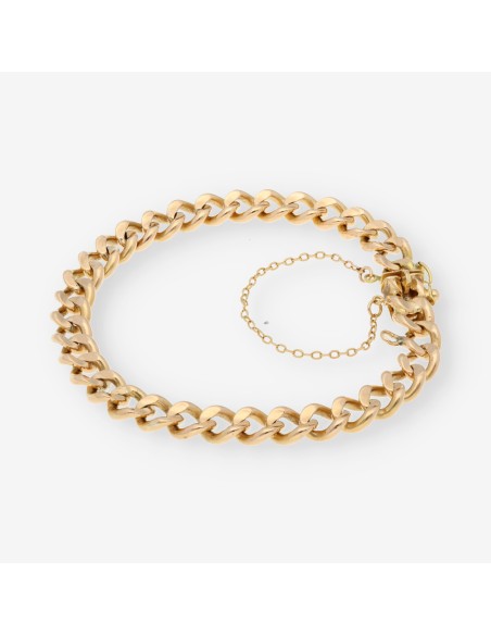 Pulsera barbada en oro 18kt
