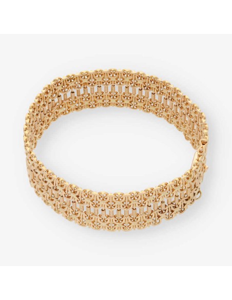 Pulsera semirrÃ­gida en oro 18kt