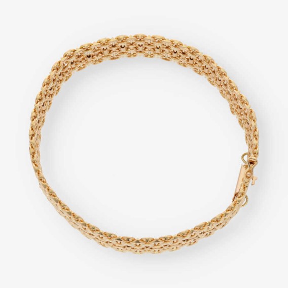 Pulsera semirrÃ­gida en oro 18kt