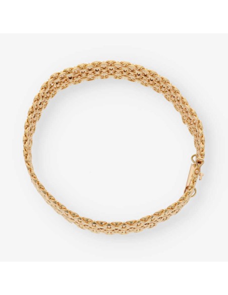 Pulsera semirrÃ­gida en oro 18kt