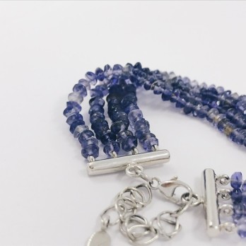 Pulsera Tous en oro blanco 18kt con amatistas 2