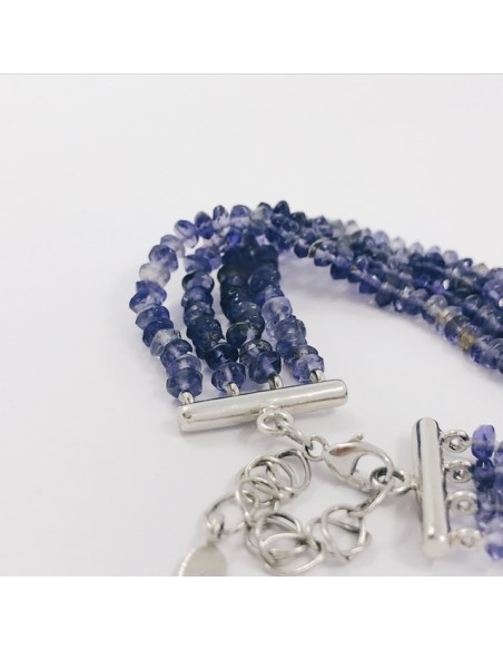 Pulsera Tous en oro blanco 18kt con amatistas