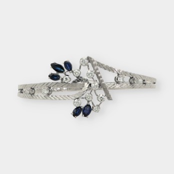 Pulsera de oro blanco 18kt con brillantes 2