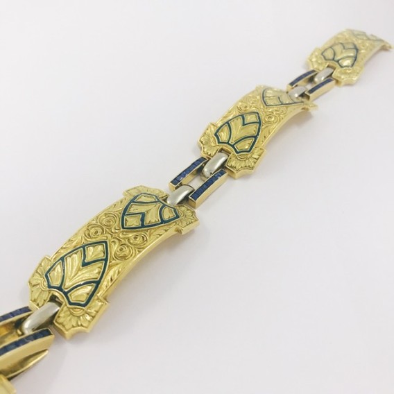 Pulsera vintage en oro 18kt