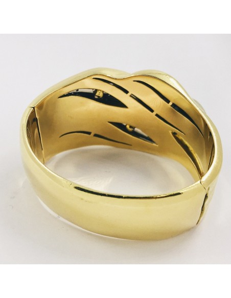 Pulsera esclava Puig Doria en oro con brillantes y esmaltes