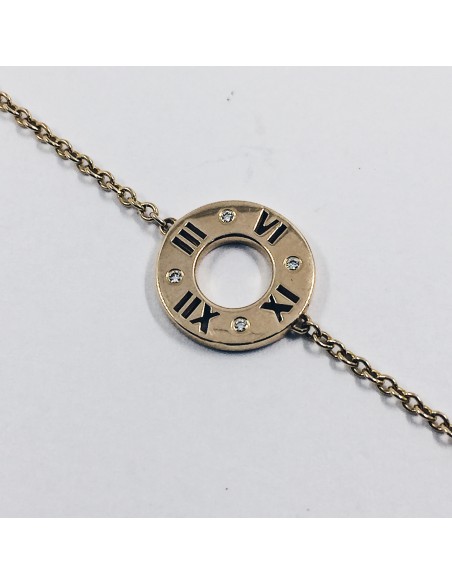 Pulsera Tiffanyâ€™s en oro y brillantes