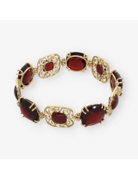 Pulsera en oro 18kt con piedras semipreciosas