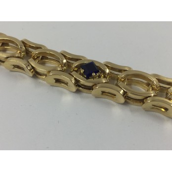 Pulsera de oro y zafiros 2