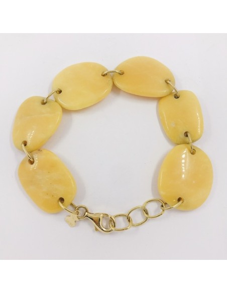 Pulsera Tous con piedra amarilla y oro 18kt.