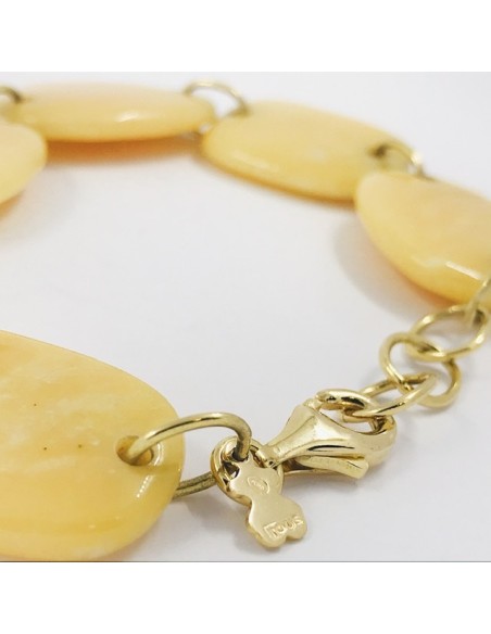 Pulsera Tous con piedra amarilla y oro 18kt.