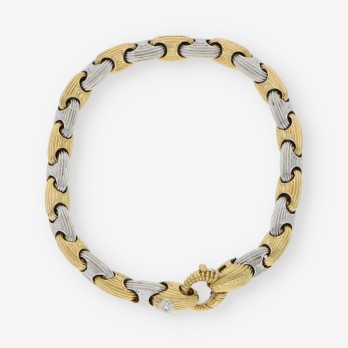 Pulsera Chimento  en oro bicolor 18kt. 2