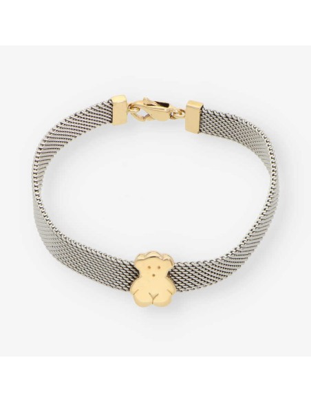 Pulsera Tous en acero y oro