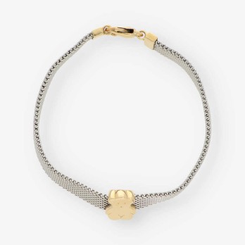 Pulsera Tous en acero y oro 2