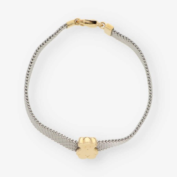 Pulsera Tous en acero y oro