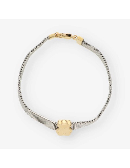 Pulsera Tous en acero y oro