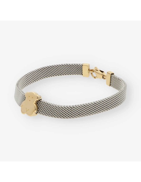 Pulsera Tous en acero y oro