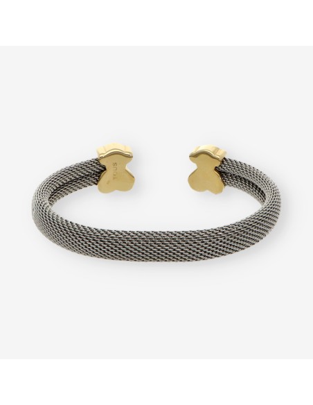 Pulsera tous en malla de acero y oro 18kt