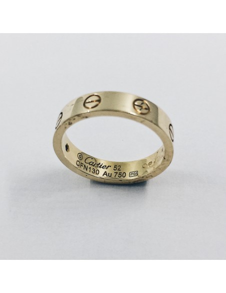 Anillo Cartier en oro con brillante