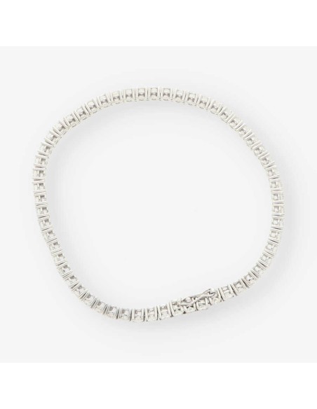 Pulsera riviere oro blanco y bri