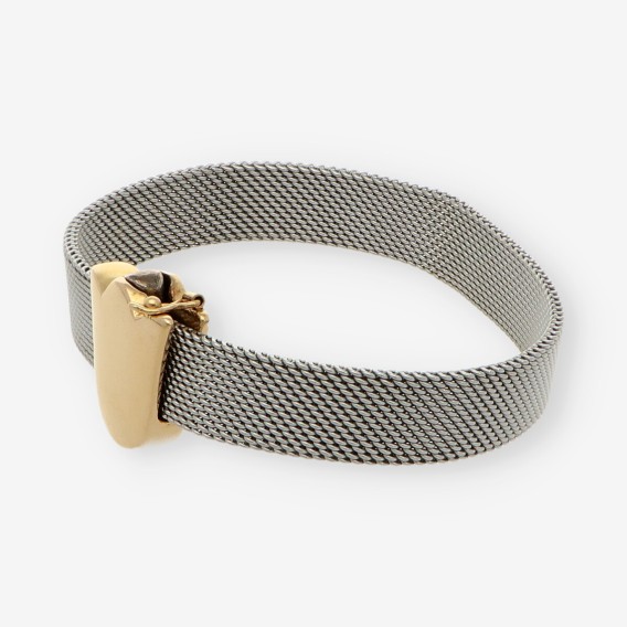 Pulsera tous en malla de acero y oro 18kt