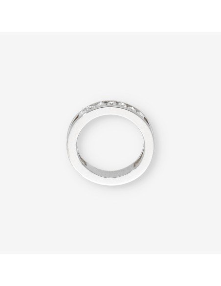 Anillo en oro blanco 18kt con brillantes