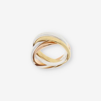 Anillo Cartier Trinity 5 aros en oro 18kt 2