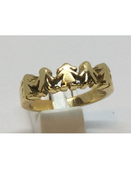 Sortija Tous en oro con motivo de niÃ±os