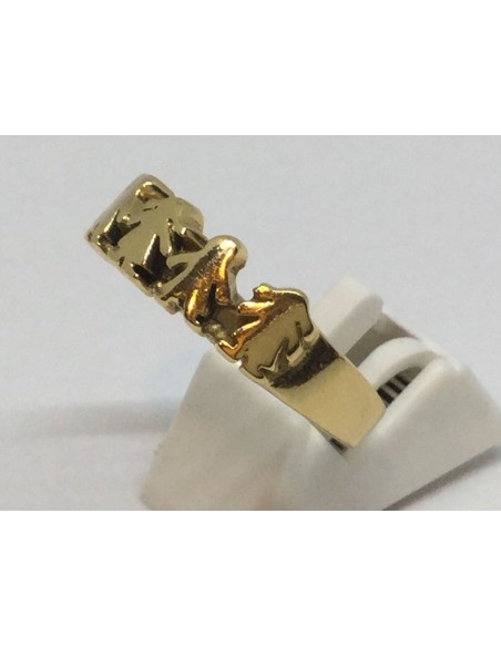 Sortija Tous en oro con motivo de niÃ±os