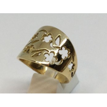 Sortija ancha Tous en oro 2