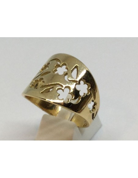 Sortija ancha Tous en oro