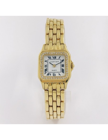 Reloj Cartier PanthÃ¨re en oro 18kt y brillantes