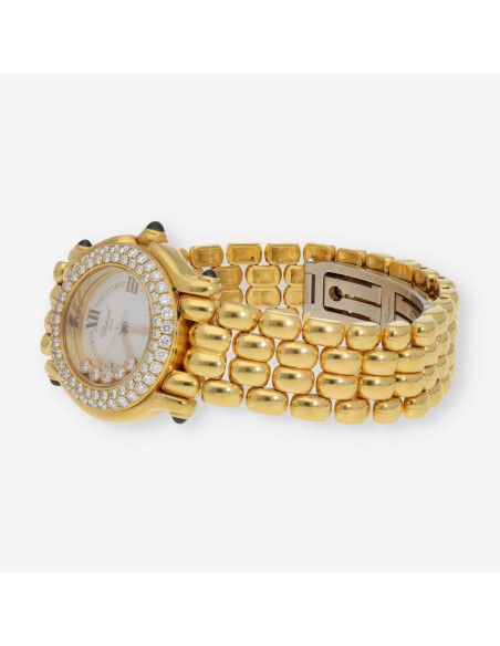 Reloj Chopard Happy Sport 18kt brillantes caja y documentos