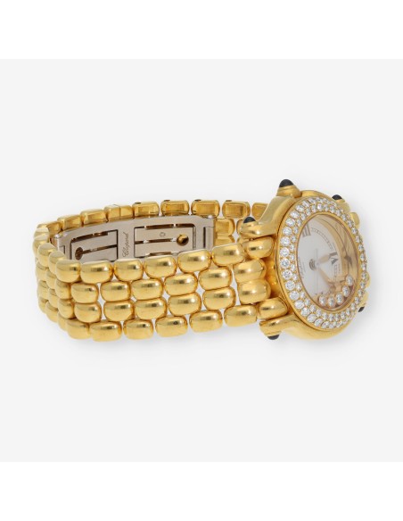 Reloj Chopard Happy Sport 18kt brillantes caja y documentos
