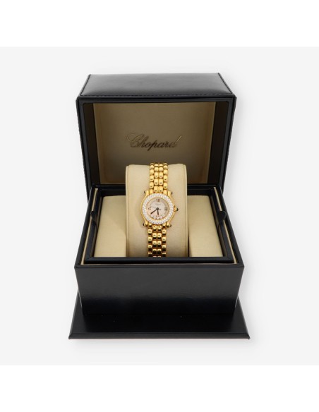 Reloj Chopard Happy Sport 18kt brillantes caja y documentos