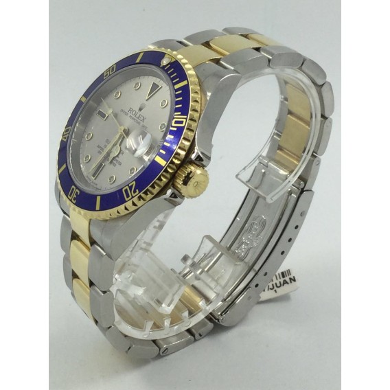 Rolex Oyster Perpetual Submariner acero, oro y diamantes