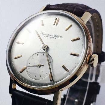 Reloj de oro IWC de cuerda manual , aÃ±os 60