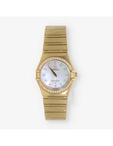 Omega Constellation en oro con brillante