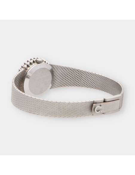 Omega De Ville en oro blanco con brillantes